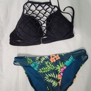 Tropical Two Piece Bikini Combo